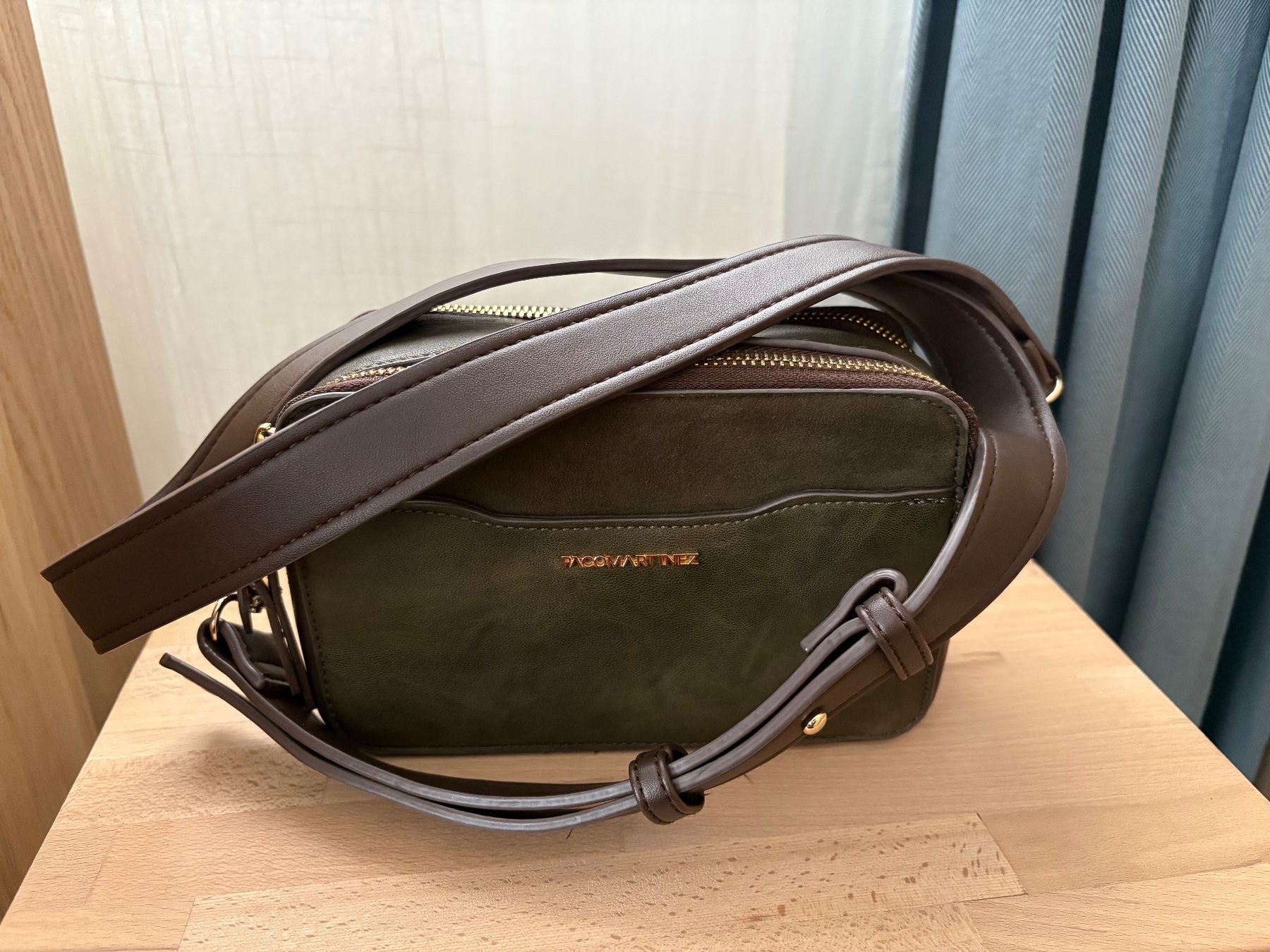 Taschen für Damen: Paco Martinez Umhängetasche, khaki/braun – Gebraucht aus Niederglatt ZH von mat_7k7p 1