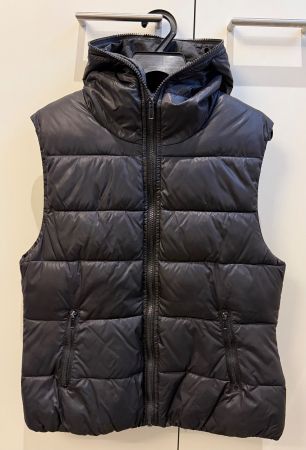 Schwarze Weste mit Kapuze, Grösse M, Blend Collection