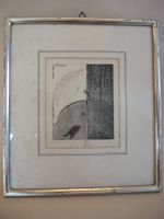 Diagonal Man Steindruck Prägedruck Lithographie signiert 84