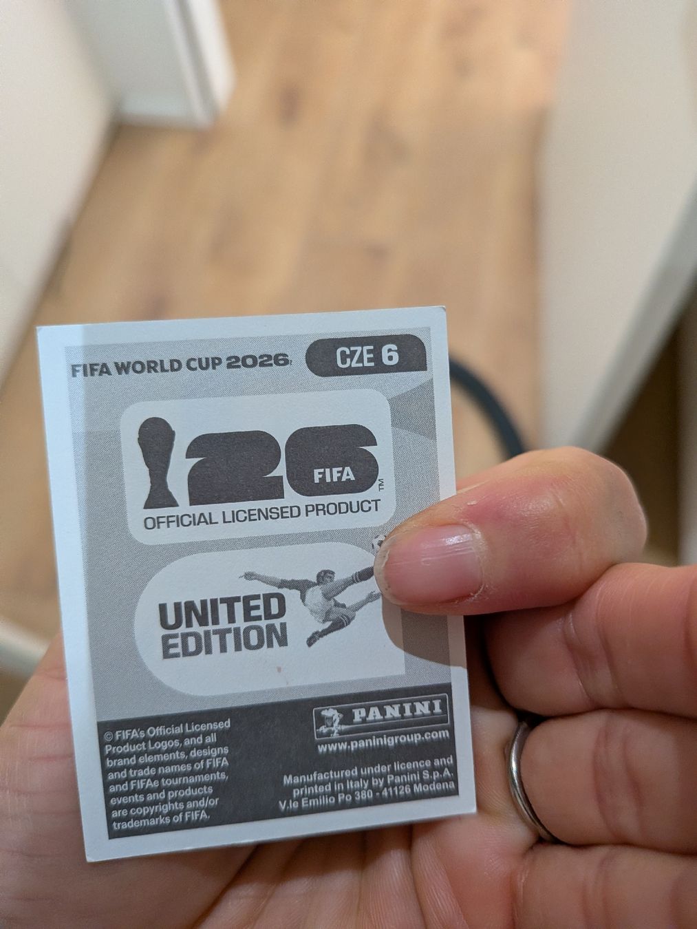 Panini Sammelbilder & Trading cards: Panini Bild CZE 6 – Gebraucht aus Eschenbach SG von SanFranciscoCalifornia 1
