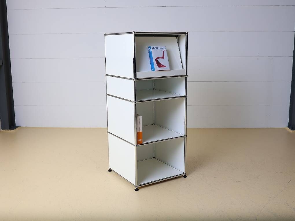 USM Scaffali: USM Haller Highboard Reinweiss mit Prospekthalter – Usato da Meinisberg venduto da atelier_TILIJA 5