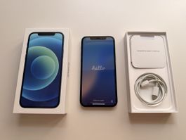 Apple iPhone 12, bleu, 64 GB, complet bon état
