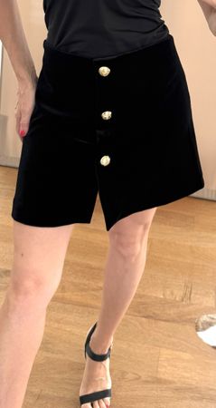Samt Rock Mini Gr. XS/34 Zara schwarz