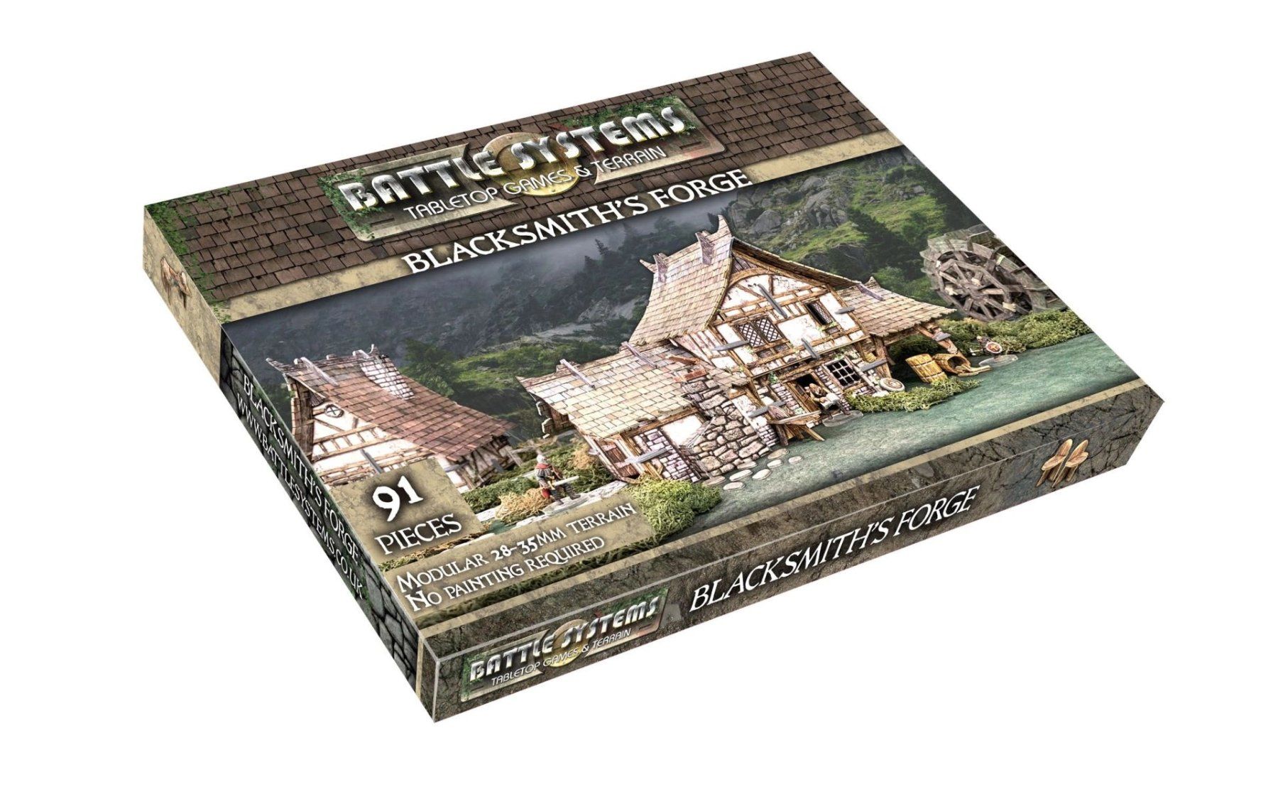 Giochi: Tabletop Gelände Battle Systems Blacksmith's Forge 91 Teile – Nuovo e nell'imballaggio originale da Schlangenbad venduto da gameonboard