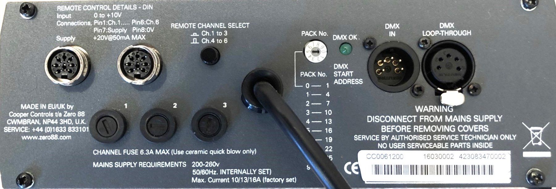 Alimentazione elettrica: DJ/Band 3-Kanal-Lichtdimmer, Zero88 Alpha Pack 2, CH-Version – Nuovo (secondo la descrizione) da Arlesheim venduto da ver_x866 1