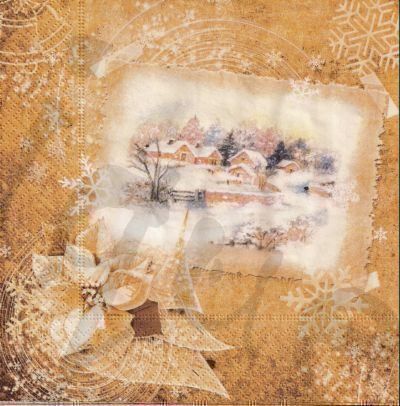 Tovaglioli: Serviette winterdorf (w283) 2Stk. – Nuovo (secondo la descrizione) da Schlatt TG venduto da kreativ-atelier