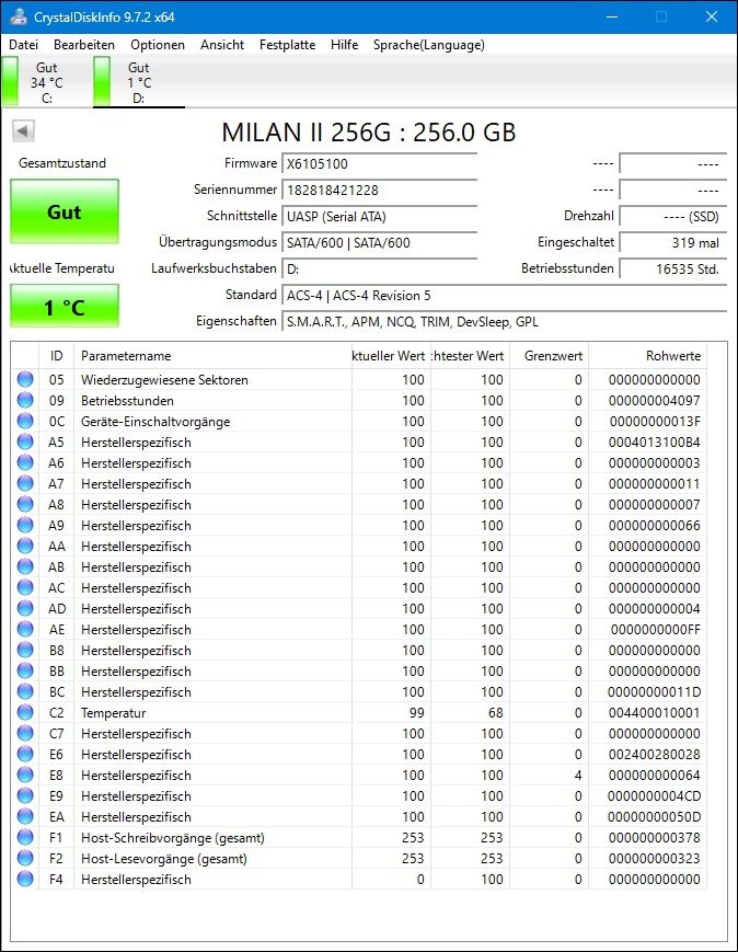 Western Digital Dischi rigidi: WD My Passport SSD 250 GB – Usato da Uetendorf venduto da Heinekentom 1