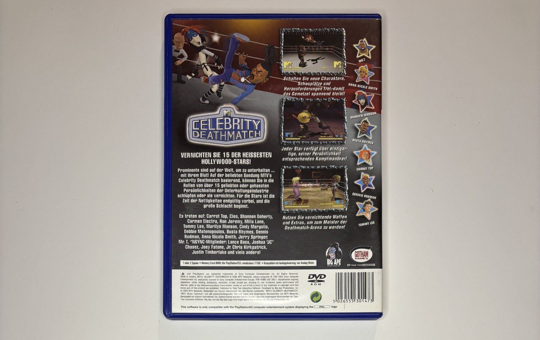 Giochi: PS2 - MTV's Celebrity Deathmatch – Usato da Allschwil venduto da Bullach 2