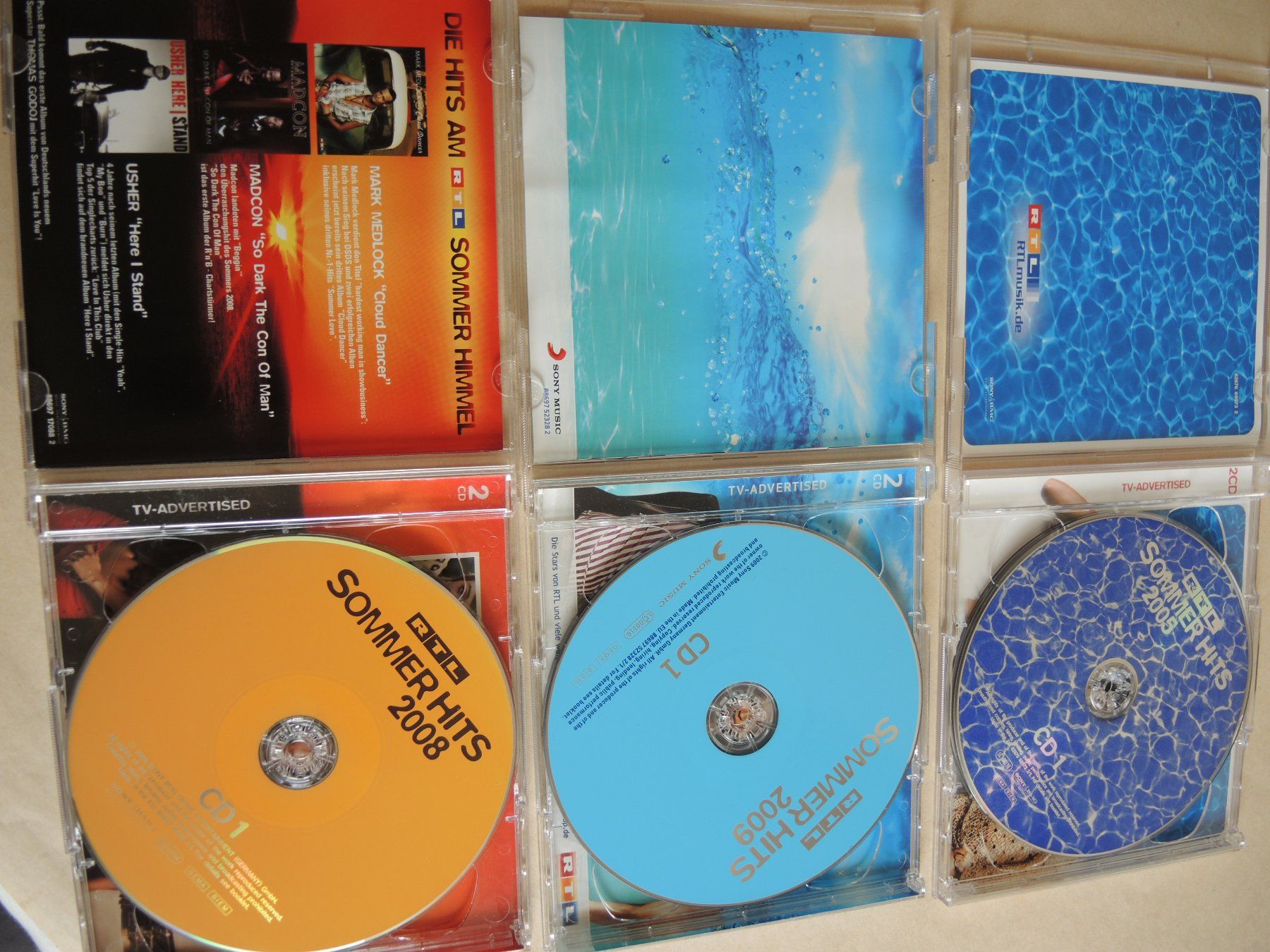 CDs: 3 x Doppel CD RTL - Sommer Hits 2005, 2008, 2009 – Gebraucht aus Rorschach von maeck8 2