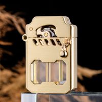 Arashi | Windfestes Klappdeckel Feuerzeug mit Sichtfenster