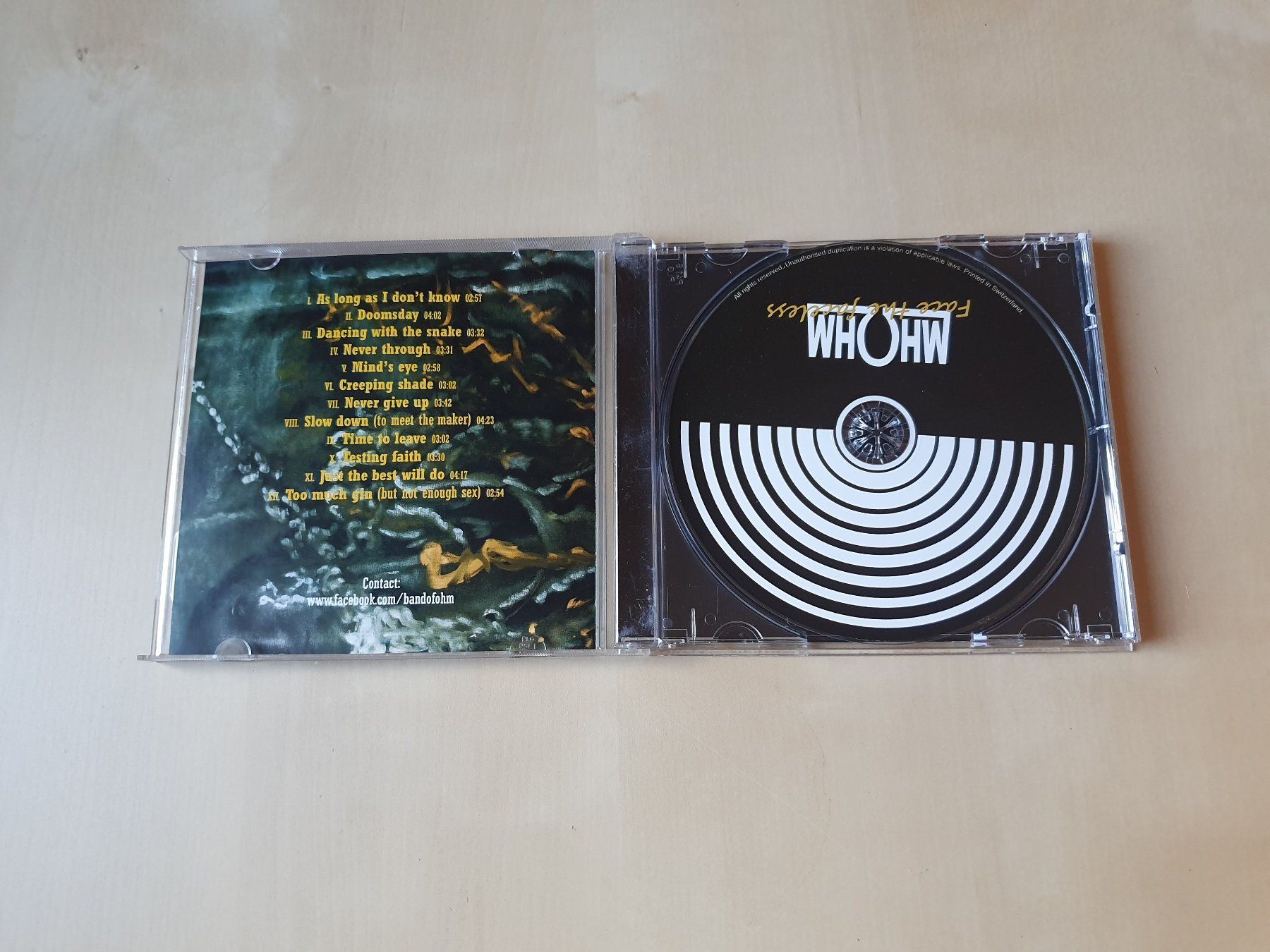 CDs: OHM Face the Faceless – D'occasion à Stansstad par collectorsshop 2