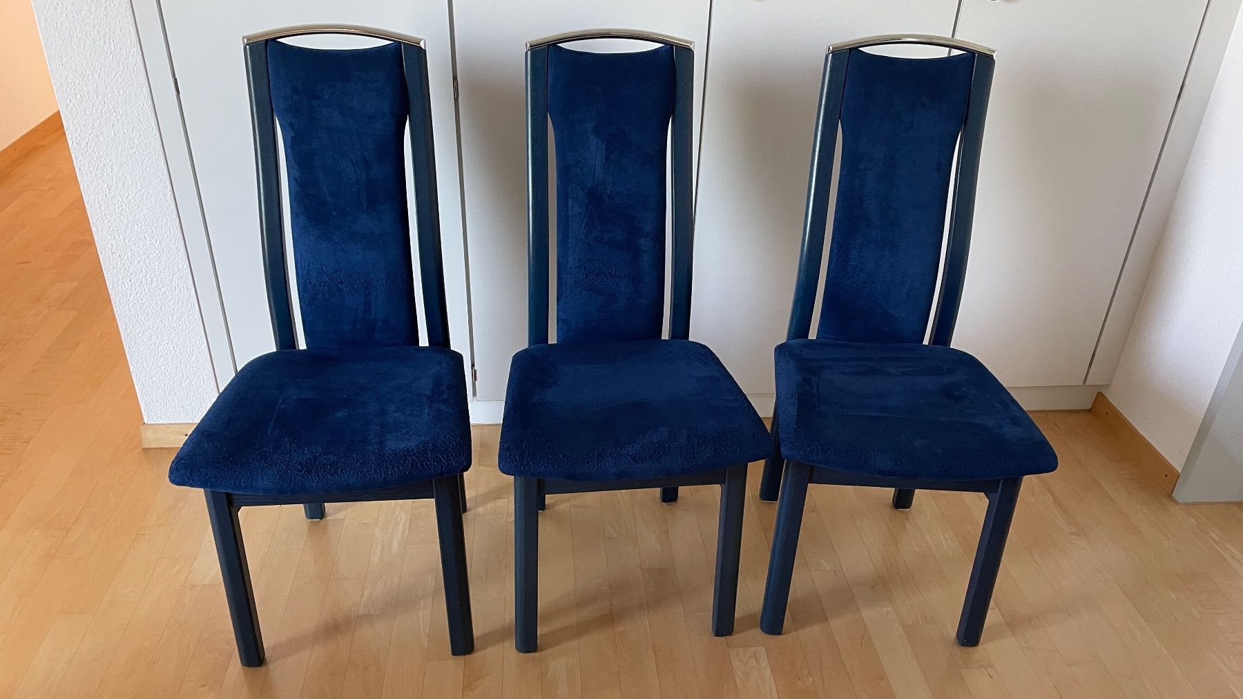 Sedie: Esszimmerstühle, Stühle Eiche Alcantara blau – Usato da Rothenburg venduto da Disney3 2