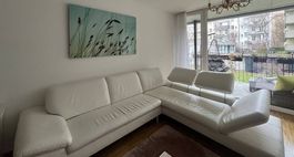 Ledersofa in weiss
