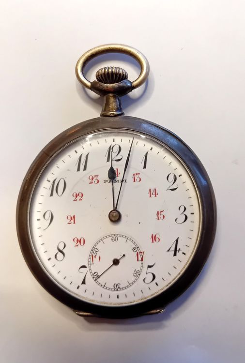 Montre De Poche Breguet Vintage En Argent - Spiral, 15 Rubis, Mécanique - Début 1900