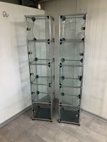 USM Vitrinen-Schrank Glas Metall 2 Stk. guter Zustand