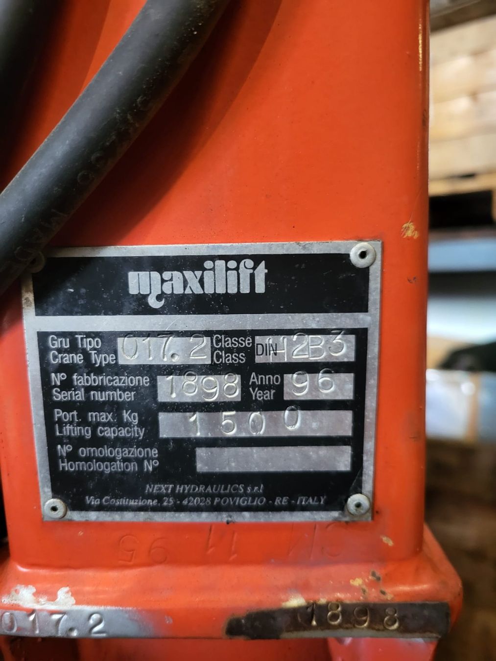 Gru: Kran Maxilift 017.2 – Usato da Schwarzenburg venduto da Dampfer93 3