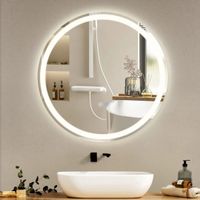 LED Spiegel mit Touch, Dimmbar, Antibeschlag, Ø 50cm