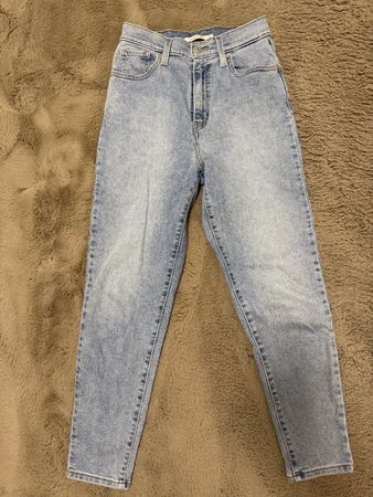 Levi's High Waisted Taper Jeans W26/L27 Damen hellblau