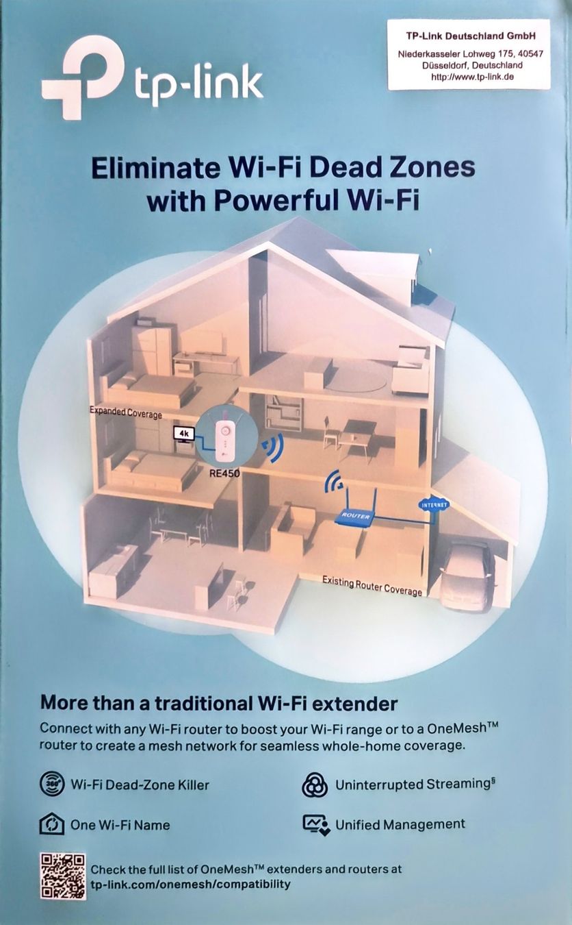 TP-Link WiFi: tp-link AC1750 Mesh Wi-Fi Extender – Usato da Muri AG venduto da Dongle0 2