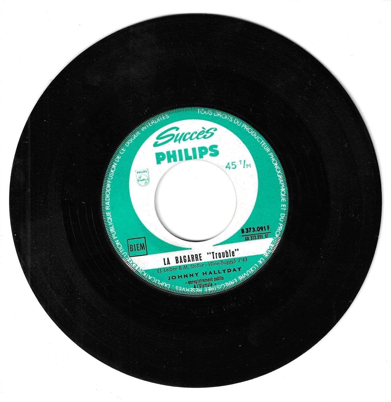 Dischi in vinile: Johnny Hallyday - La bagarre – Usato da Savagnier venduto da Ne2065