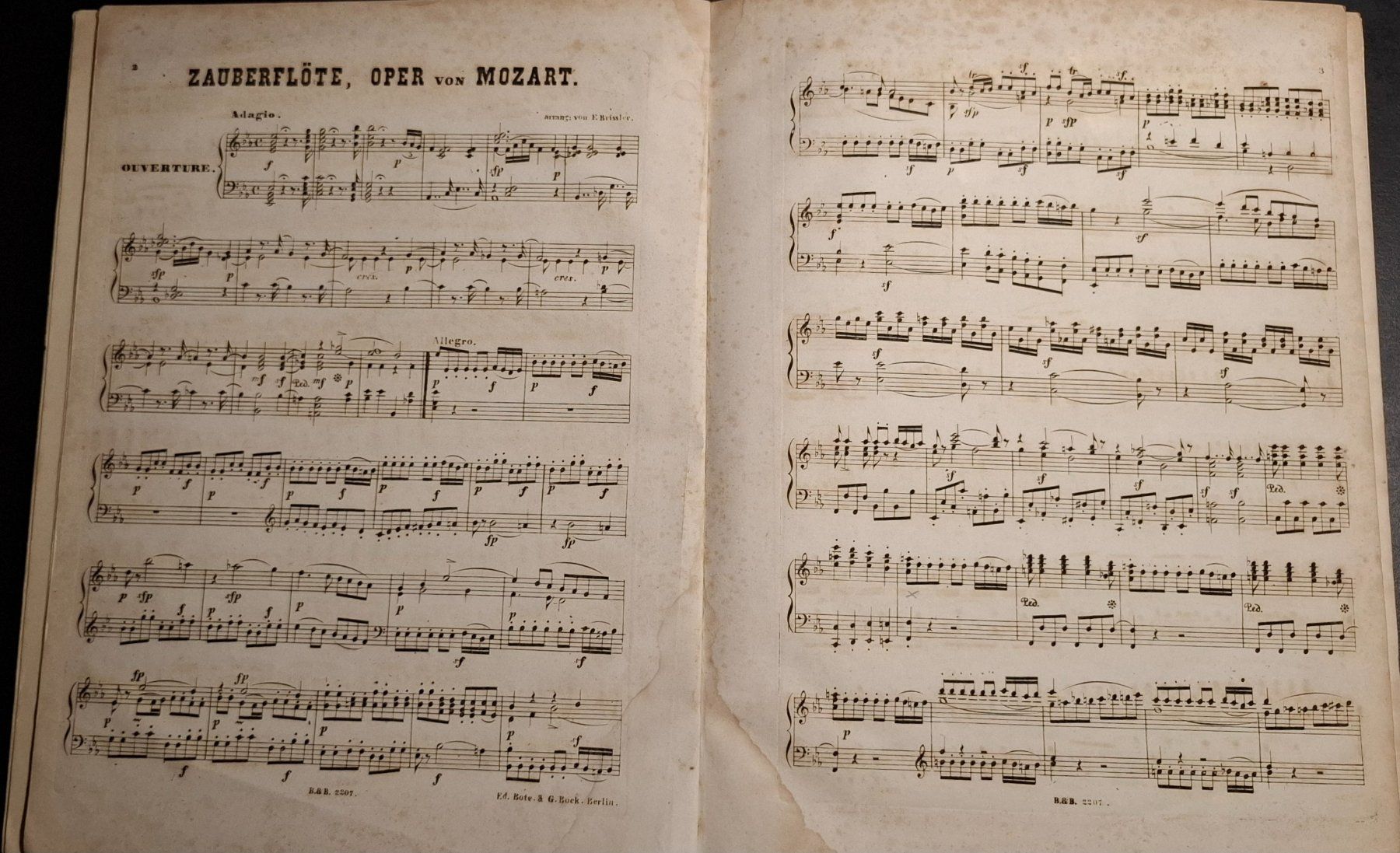 Bücher: Coll. Oeuvres Class. Mozart "Zauberflöte" Ed. Bote & G. Bock – Gebraucht aus Rudolfstetten von Bubu25 3