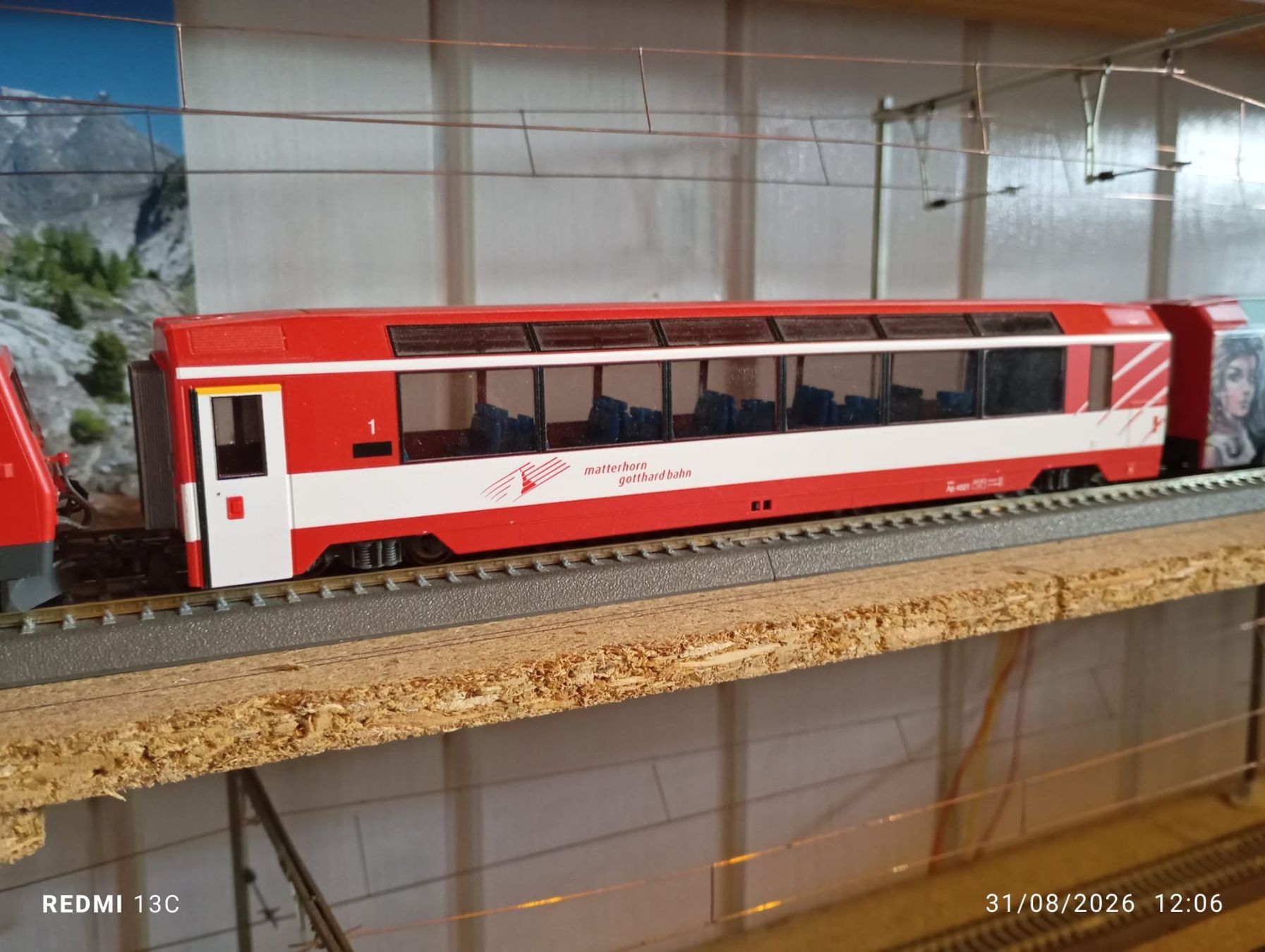Bemo Modellini di ferrovie: Rame MGB HGe 4/4 + 6 wagons – Usato da Torgon venduto da MOB9519 3