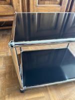 USM Schwarzer Beistelltisch im Bauhaus Design, Top Zustand!