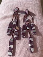 Boucles d’oreilles Soie Japon💜 pièce unique💜