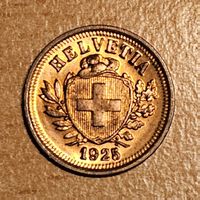 1 Rappen, Jahrgang 1925, Top Zustand, unz-stgl, 100-jährig!