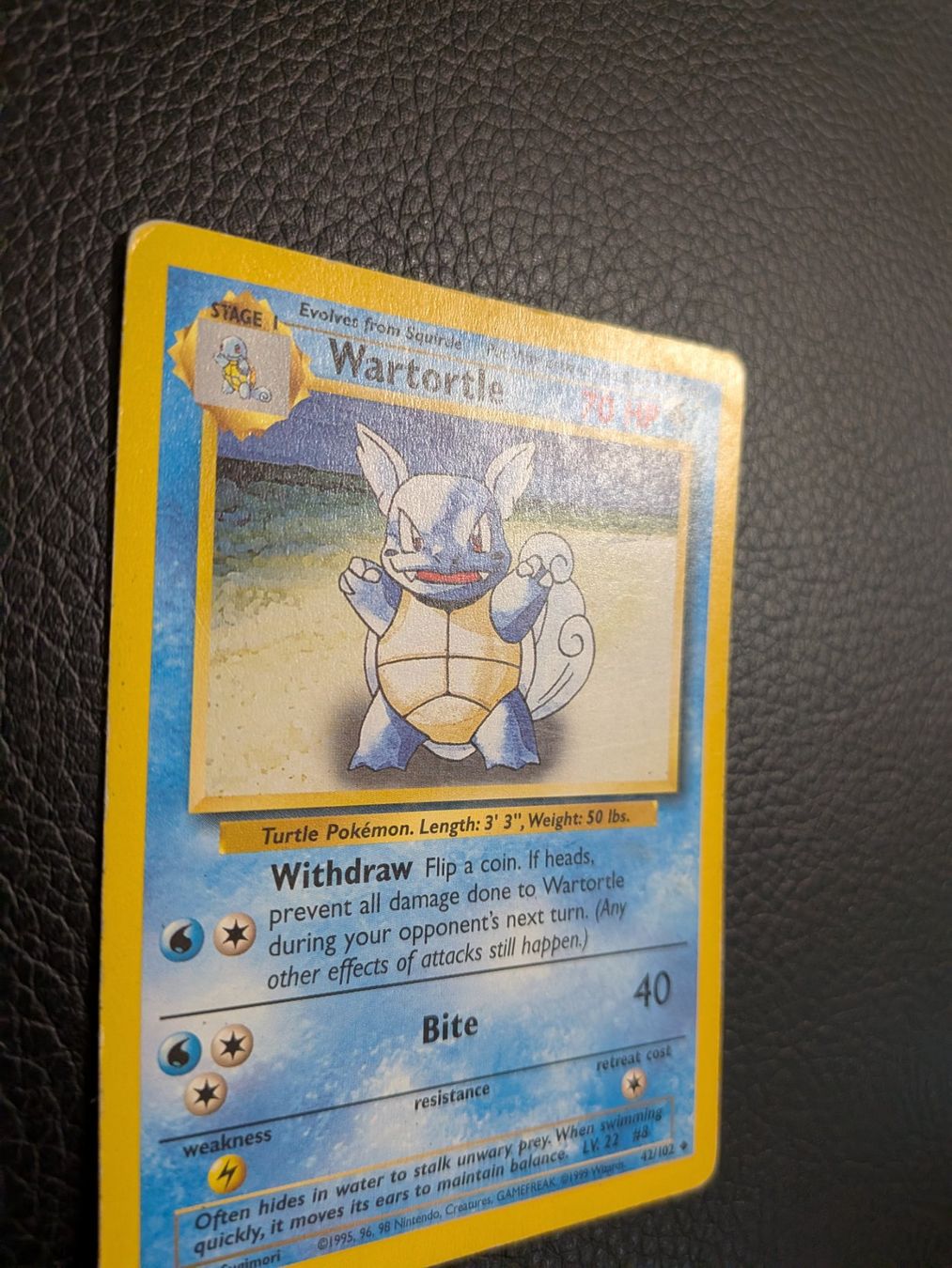 Pokémon Carte collezionabili: Base Set Wartortle 42/102 Ab 1 – Usato da Paradiso venduto da Pkmn10 2