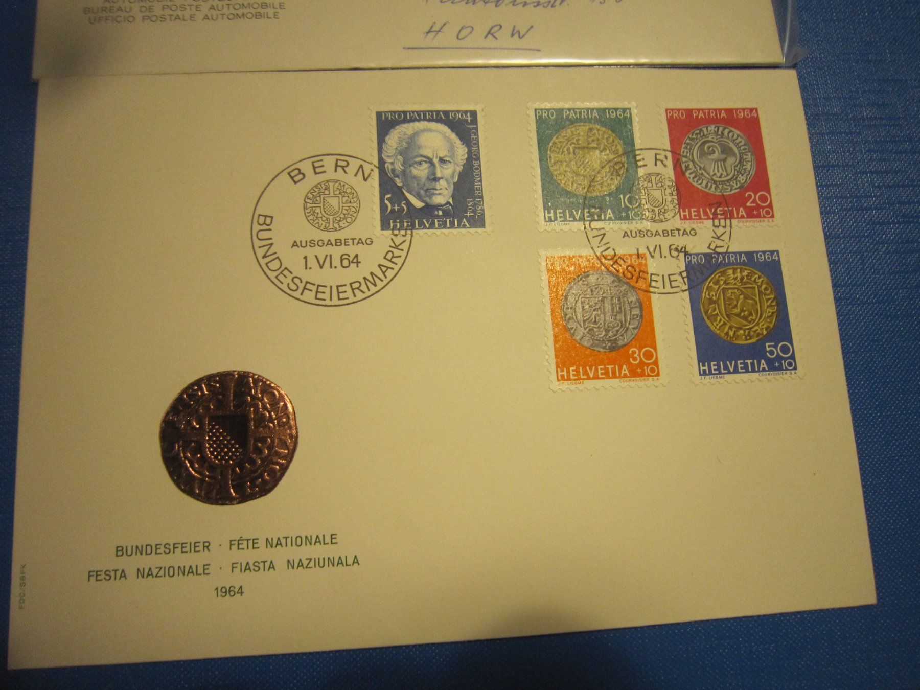 Tutti i francobolli: PP 1964 FDC und Bundesfeier – Usato da Gordola venduto da Polentaefung 4
