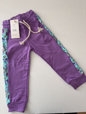 Jogginghose lila von Babauba Gr. 92 mit Etikett