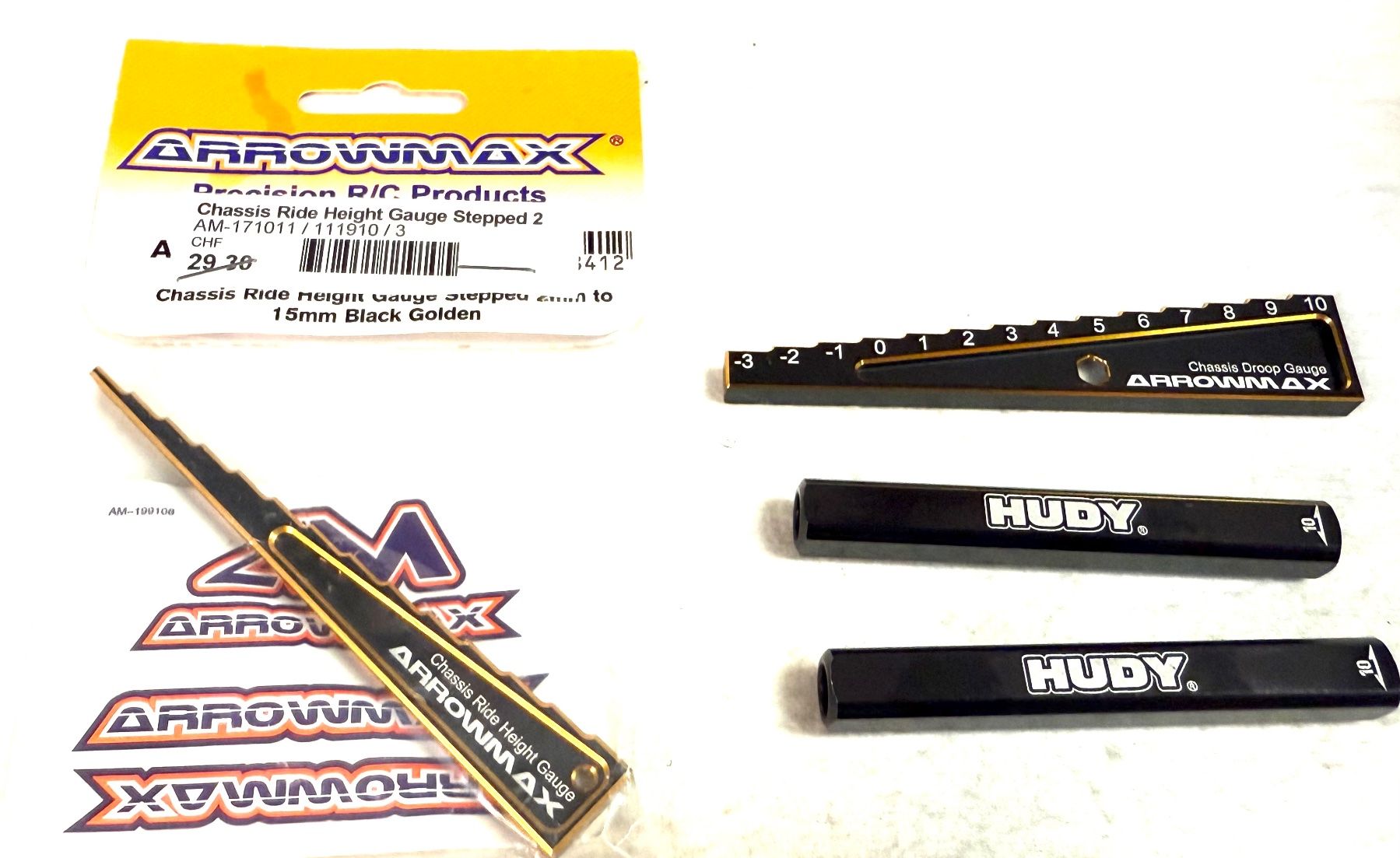 Hudy RC Modellbau: ARROWMAX CHASSIS GAUGE 1/10 ON-ROAD – Neu und originalverpackt aus Yverdon-les-Bains von Fijo-rc 1