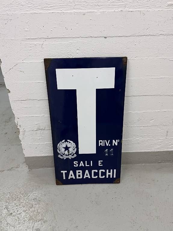 Schilder: Original Sali e Tabacchi Emailschild - Vintage – Gebraucht aus Zürich von giacomowho 1