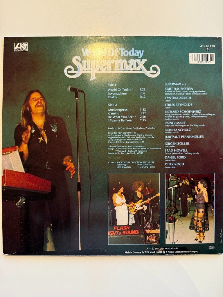 Dischi in vinile: Supermax – World Of Today – Usato da Unterägeri venduto da hero87333 1