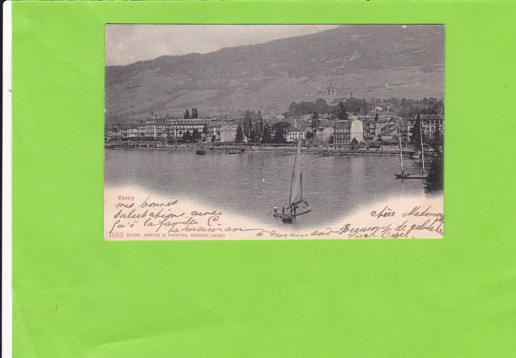 Ansichtskarten: Vevey – Gebraucht aus St. Peterzell von neckertal