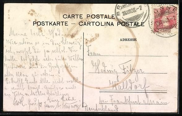 Cartes postales: AK Luzern, Bahnhof und Pilatus, 1908 – D'occasion à Berlin par bartko-reher 1