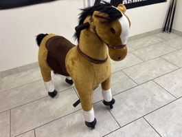Reitpferd zum Fahren braun Plüsch guter Zustand