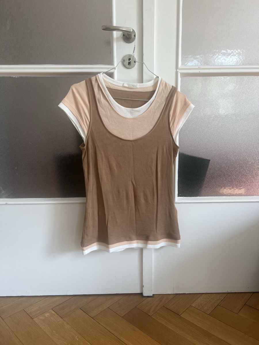 Zara T-shirt: Zara layered T-Shirt, size M – Usato da Zürich venduto da daria_m