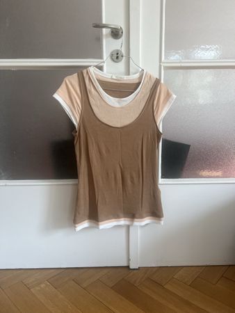Zara layered T-Shirt, size M