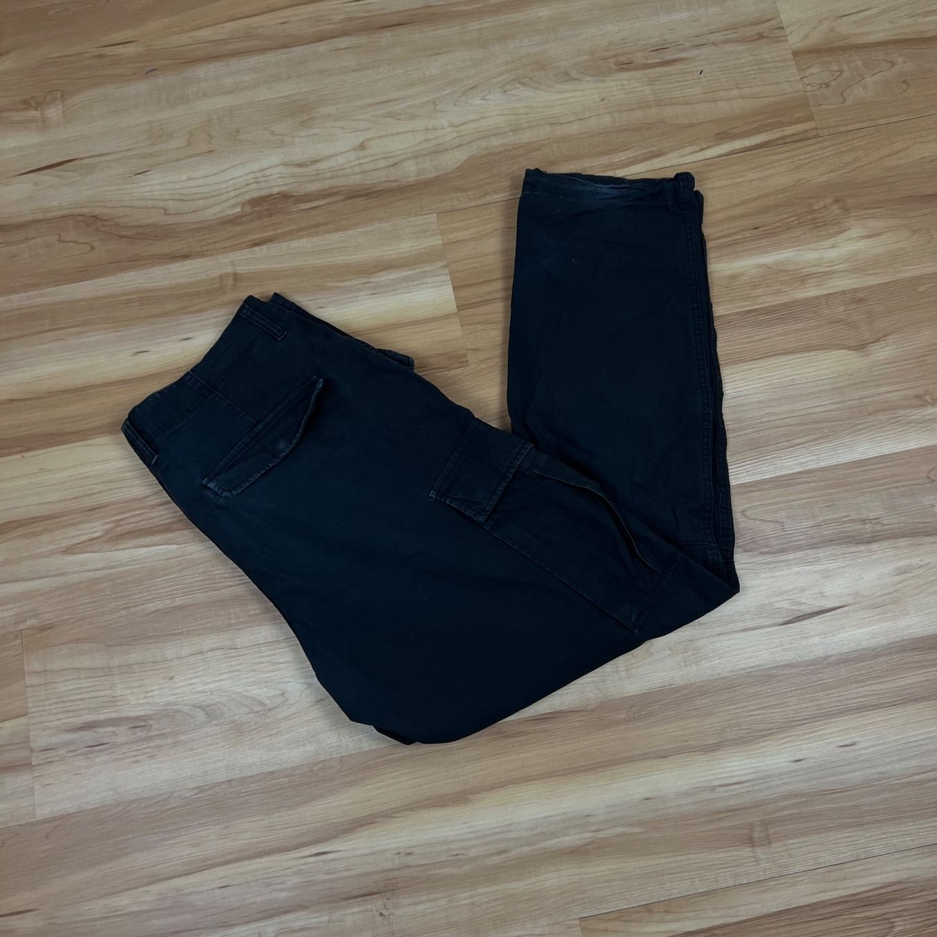 Pantaloni: Vintage Cargo Hose Schwarz Baggy – Usato da Herisau venduto da 1asupply