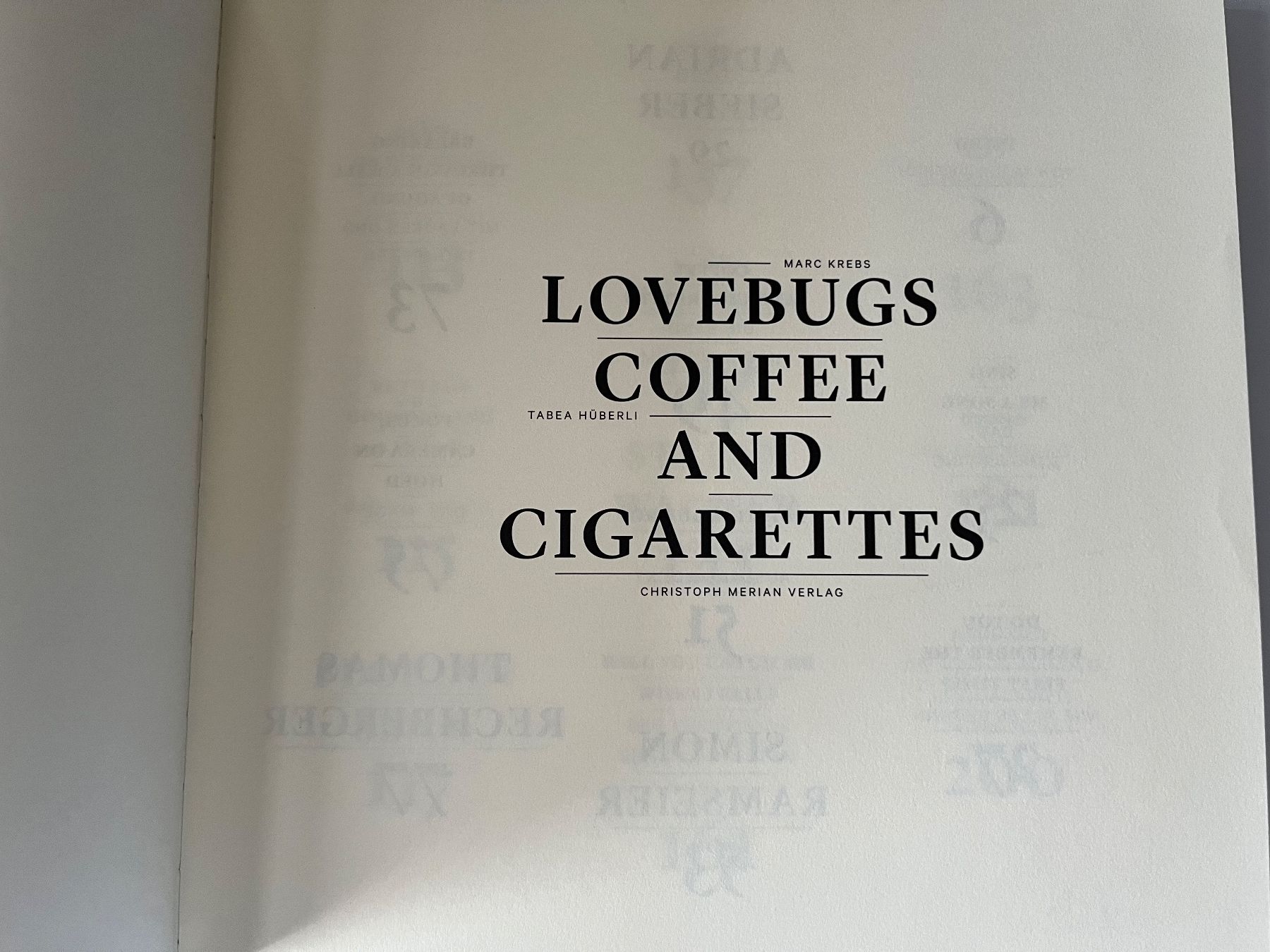 Libri: Lovebugs Coffee and Cigarettes Buch neu – Nuovo (secondo la descrizione) da Ziefen venduto da Madame1982 2