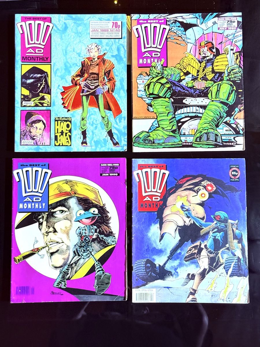 Comics: 4x 2000 AD Monthly Comics - Januar 1990 /english – Gebraucht aus Zuerich von SonderArt-Wertgut