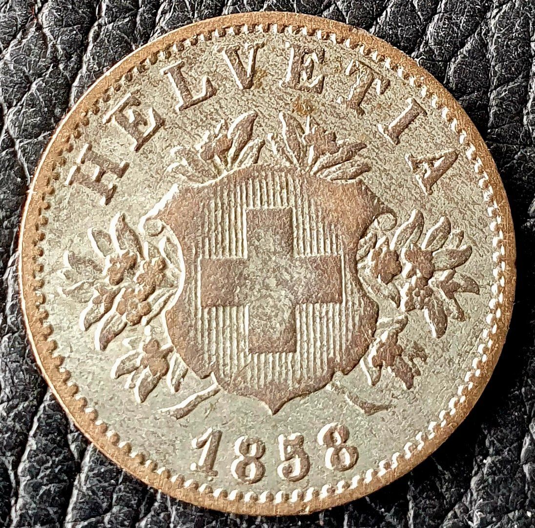 Tutti le monete: 20 Rappen 1858 – Usato da Egerkingen venduto da Acc1 1