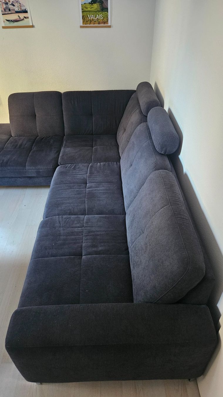 Livique Sofas: Hochwertiges Ecksofa anthrazit (Livique) – Gebraucht aus Bern von rob_k6y7 1
