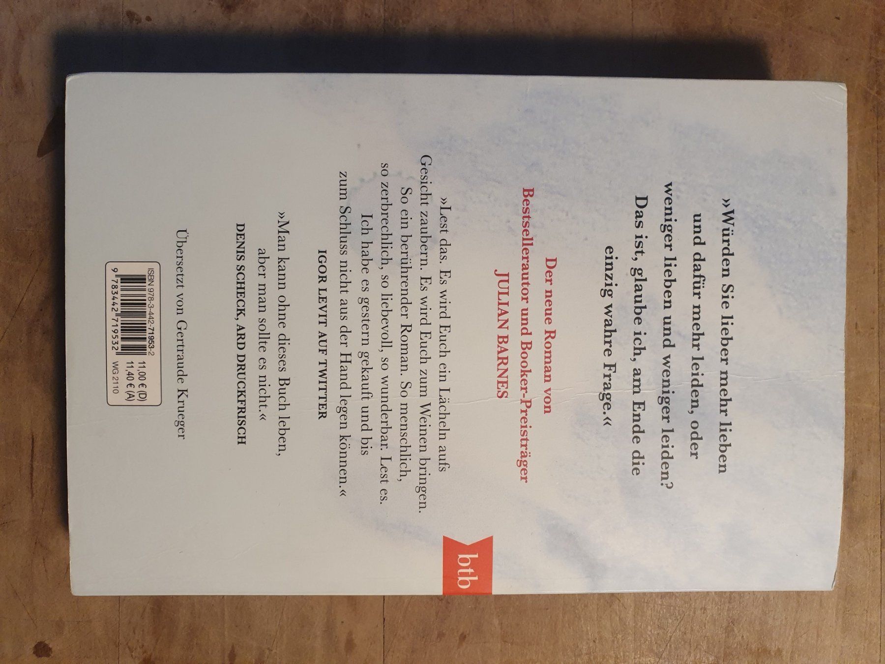 Livres: Die einzige Geschichte Julian Barnes BTB – D'occasion à Zürich par loosebone 1