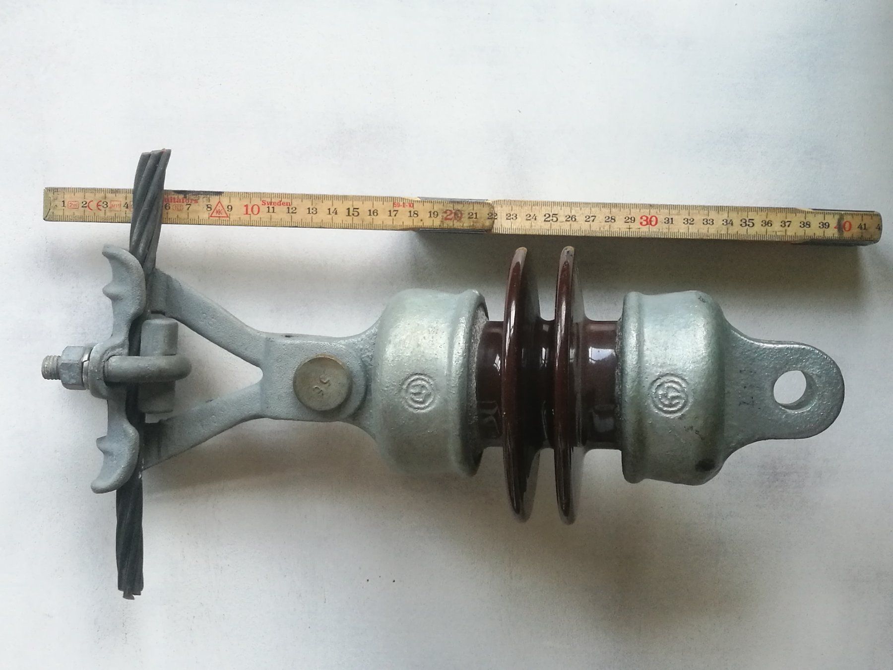 Tutte le decorazioni: Isolator der alten Waldenburgerbahn – Usato da Niederdorf venduto da salti 1