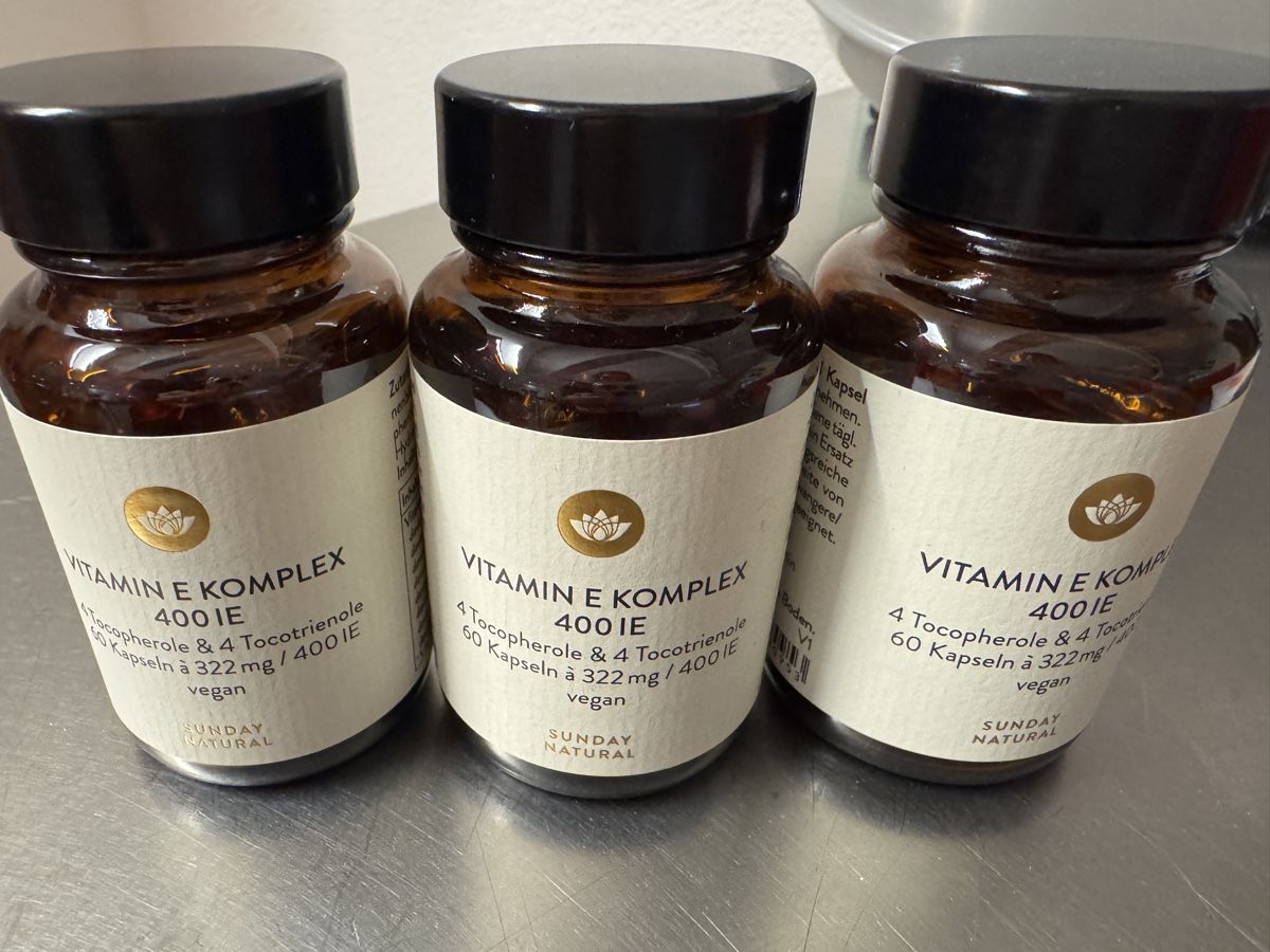 Cibi & Specialità: Vitamin E, Sunday Natural, 3x – Nuovo e nell'imballaggio originale da Diepoldsau venduto da Bluesky1