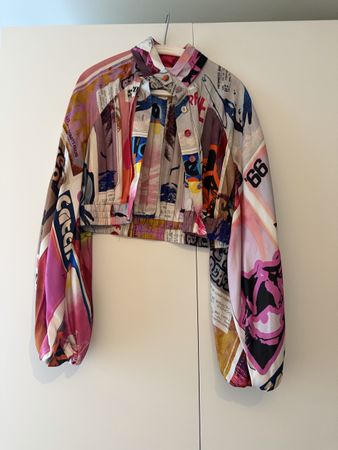 Zimmermann Seidenjacke bunt gemustert Grösse 3 neuwertig