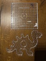 Bügelperlen GROSS Stiftplatten Set , Dino & Quadrat